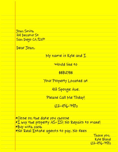 Yellow Letter with Windowed Envelope – Yellowletterhq.com