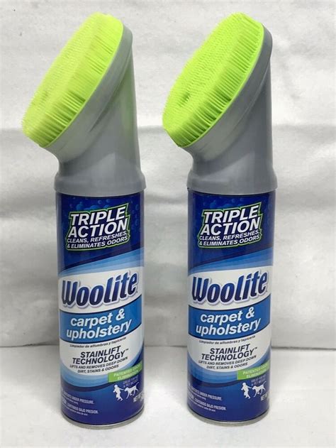 Woolite Carpet & Upholstery Foam Cleaner With Fabric-Safe Brush 12 Oz 2 ...