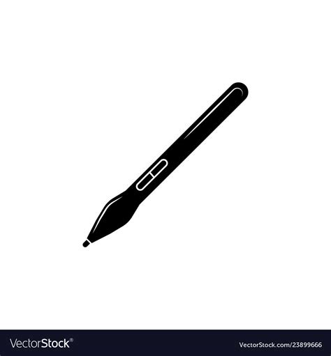 Graphic Tablet Stylus Icon Royalty Free Vector Image