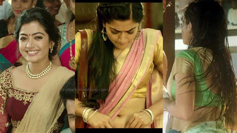 Rashmika Mandanna Geetha Govindam Sexy Saree Navel Pics Hd Caps