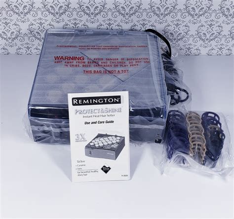 Remington Protect And Shine Velvet Flocked Hot Rollers With Clips H I New Damaged Box