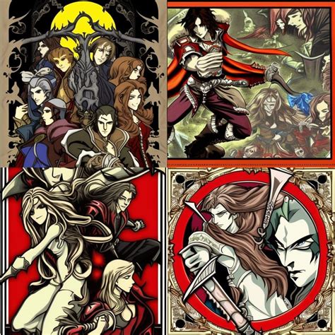 Castlevania Mucha Style Ai Generated Artwork Nightcafe Creator