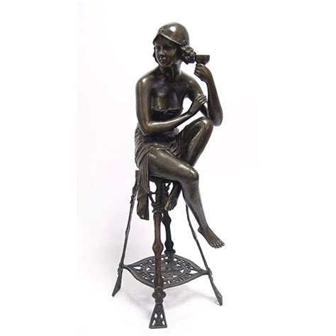 High Quality Home Decoration Bronze Sexy Nude Lady Pouring Water Statue