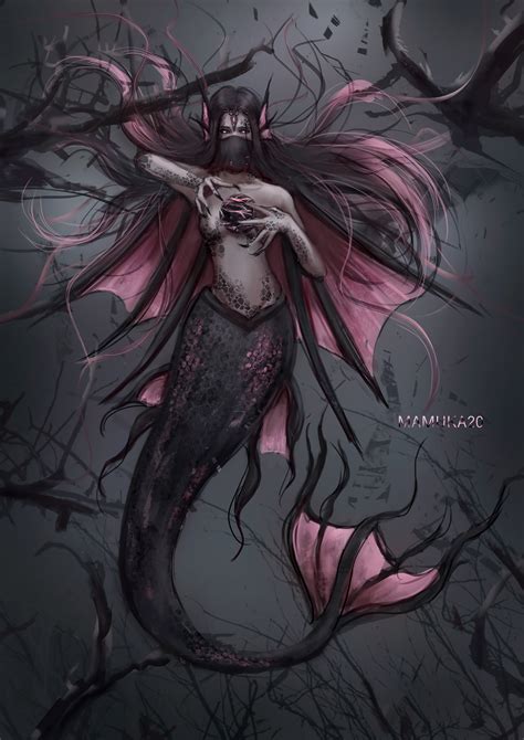 Dark Mermaid Art