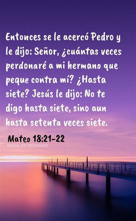 Mateo 18 21 22 Frases Agradecimiento A Dios Frases Espirituales