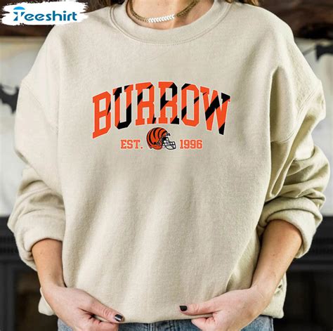 Joe Burrow Est 1996 Shirt Cincinnati Football Long Sleeve Unisex Hoodie