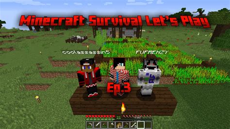 Minecraft Survival Lets Play Ep3 Exploring With Zac Attenborough