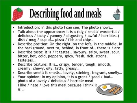 Describing Food And Meals 1 5