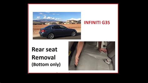 Rear Seat Removal G35 Sedan Nissan Skyline YouTube