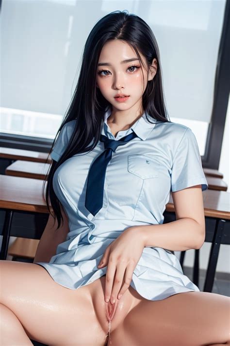 Naked Choker Blushing AI Porn