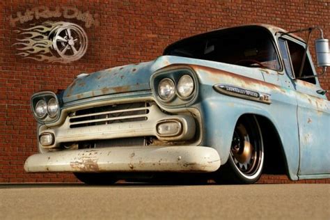 Slammed Restomod Air Ride Apache Patina Hot Rat Street Rod Leather C10