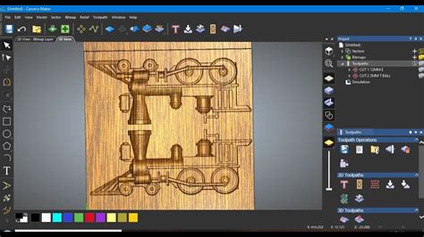 452 Carveco Maker 2 Sided 3D Relief Machining In 1 Plane YouTube