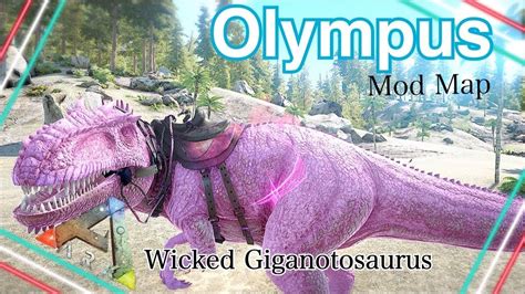 【ark Survival Evolved】mod Map【olympus】オリンポス ピンクギガノトでmap暴走散歩 Youtube