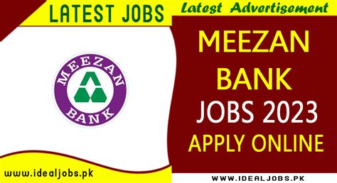 Meezan Bank New Jobs Online Apply Latest Ideal Jobs