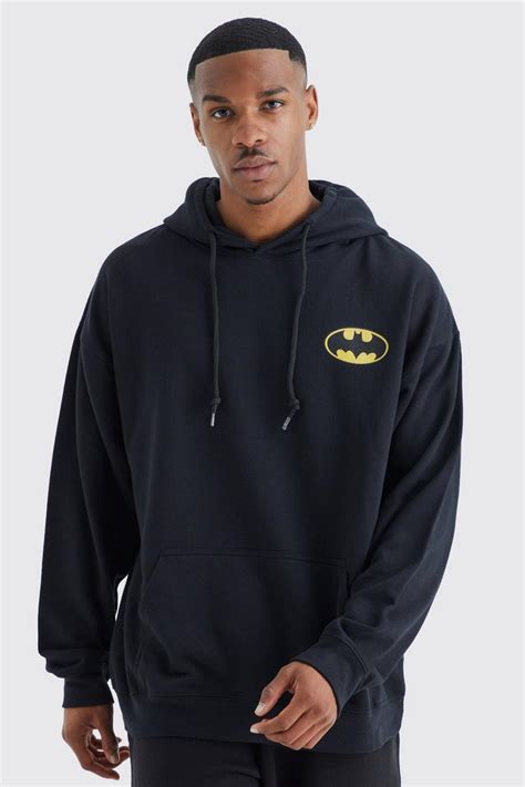 Oversized Batman License Hoodie Boohoo Uk