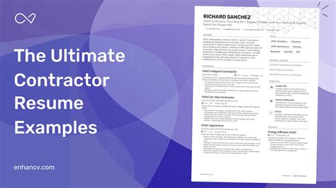 5 Contractor Resume Examples And Guide For 2023