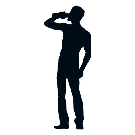 Drinking Silhouette Png Designs For T Shirt And Merch