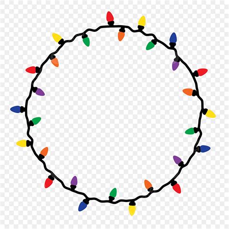 Christmas Lights Circle Clipart Hd Png Christmas Themed Circle Shaped