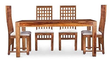 Mamta Decoration Sheesham Wood Furniture Dining Table With 6 Chairs For