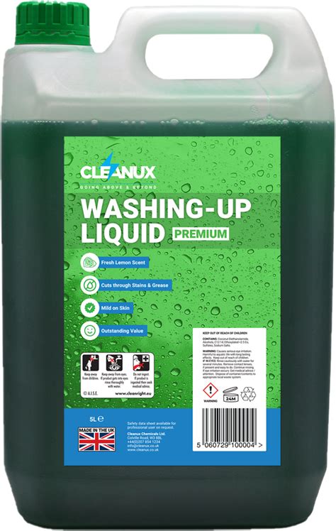 Cleanux Washing Up Liquid Elc Uk Ltd