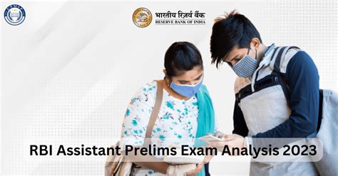 RBI Assistant Prelims Exam Analysis 2023 Sarkari Exams Results Portal