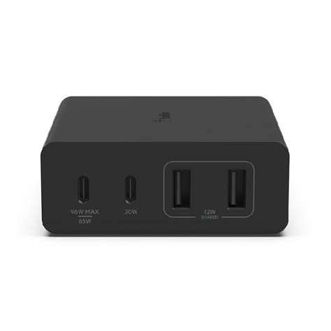 Belkin 4 Port Usb C Gan Charger 108w Wch010mybk Xcite