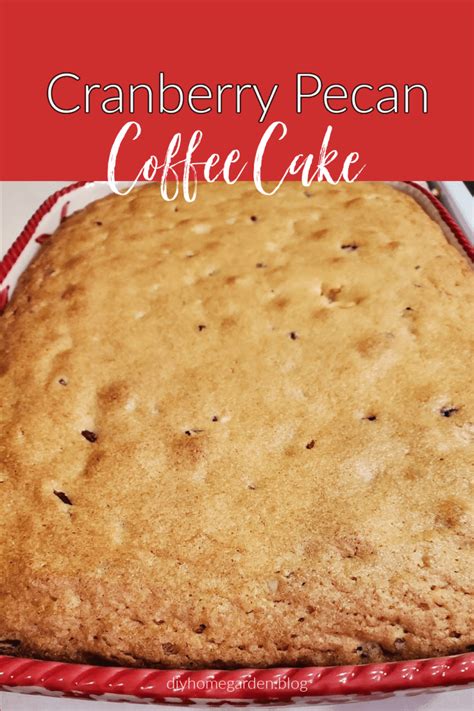 Cranberry Pecan Coffee Cake Recipe Diy Home And Garden