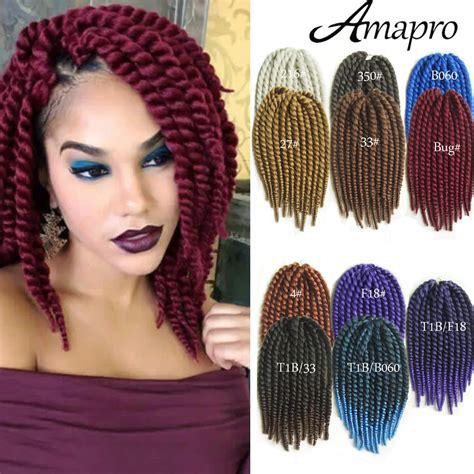 Amapro Hair Havana Mambo Twist Braid Synthetic Hair Crochet Braiding