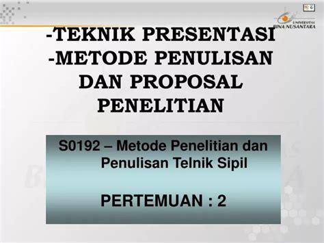 Ppt Teknik Presentasi Metode Penulisan Dan Proposal Penelitian Hot Sex Picture