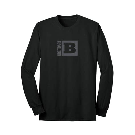 Official Breitbart Logo Long Sleeve T-Shirt - Black – Breitbart Store