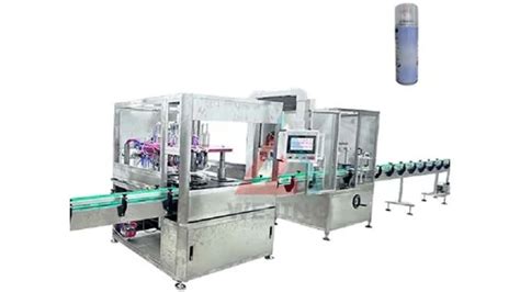 Automatic Bag On Valve Aerosol Filling Machine Line For Water Based