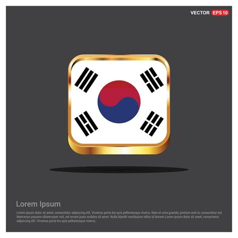 South Korea flags design vector 13348300 Vector Art at Vecteezy