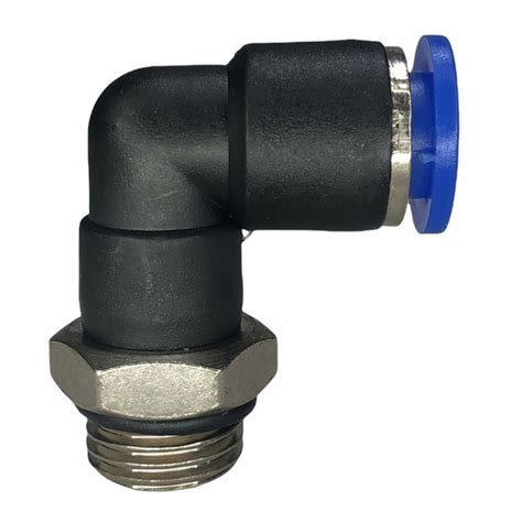 Conexão Pneumatica Cotovelo Fluir Tubo 08mm x Rosca 1 4 BSP MAQPART