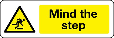 Mind The Step Picture Symbol Sign Stocksigns