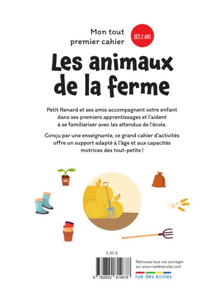 Mon Tout Premier Cahier Les Animaux De La Ferme D S Ans