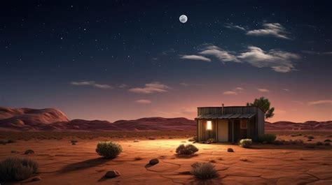 Premium AI Image | Desert movie night