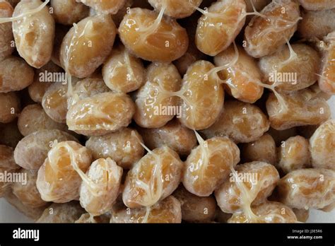 Fermented Soybeans Natto Japanese Snack Stock Photo Alamy