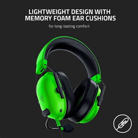 Razer BlackShark V2 X Green White Multi Platform Wired Esports