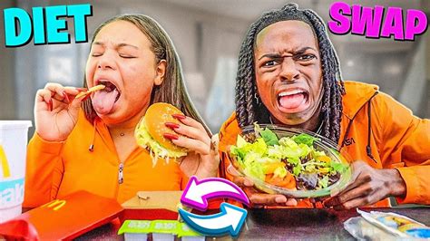 I Swapped Diets With My Girlfriend For 24 Hours Bad Idea Youtube