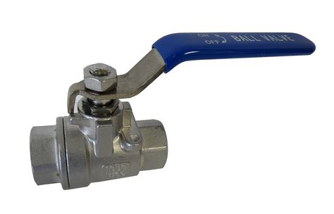 Prm Full Port Ball Valve 3 4 Npt 2 Piece 304 Stainless Steel With