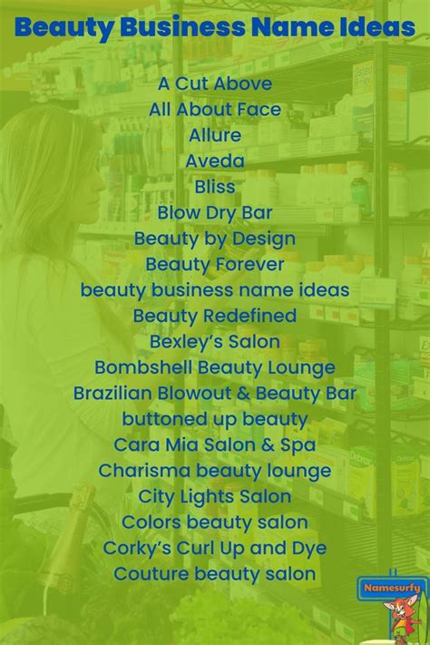 Beauty Business Name Ideas Artofit