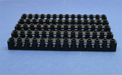 Lego X Lochstein Lochbalken Schwarz Black Technic Brick X With