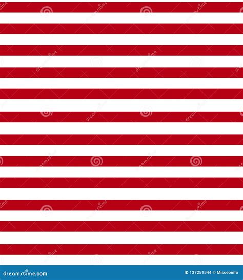 Seamless Pattern with Red and White Horizontal Stripes. American Flag Style. MLK Day. Vector ...