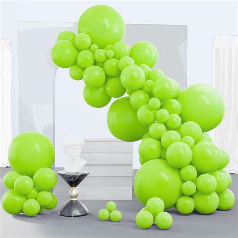 Amazon PartyWoo Lime Green Balloons 140 Pcs Lime Balloons