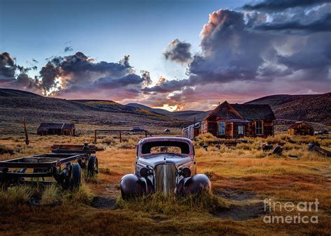 Bodie's 1937 Chevy at Sunset Photograph by Jeff Sullivan