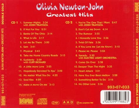 Olivia Newton John Music Compilations Olivia Newton John