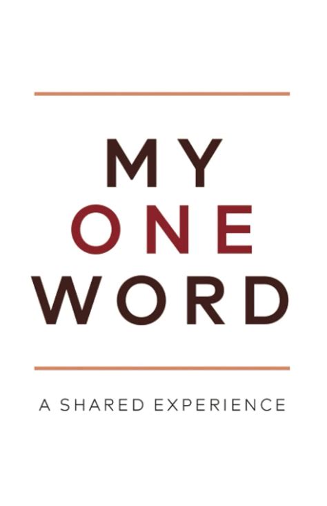 My One Word A Shared Experience Ashcraft Mike 9798371876164 Amazon