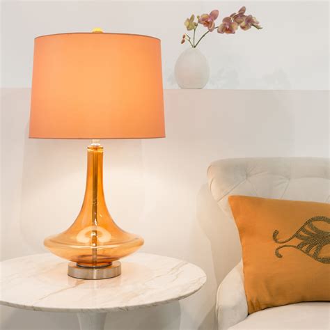 Orange Glass Lamp Foter