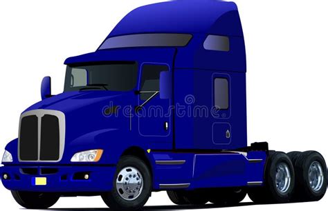 Grand Camion Bleu Ic Ne Illustration De Vecteur Illustration Du