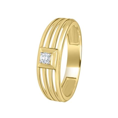 Buy Elegant Finger Ring For Men In Yellow Gold Online ORRA